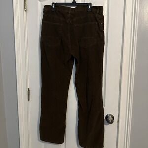 Men's Brown Corduroy Pants. J. Crew. Cotton. Flat front.